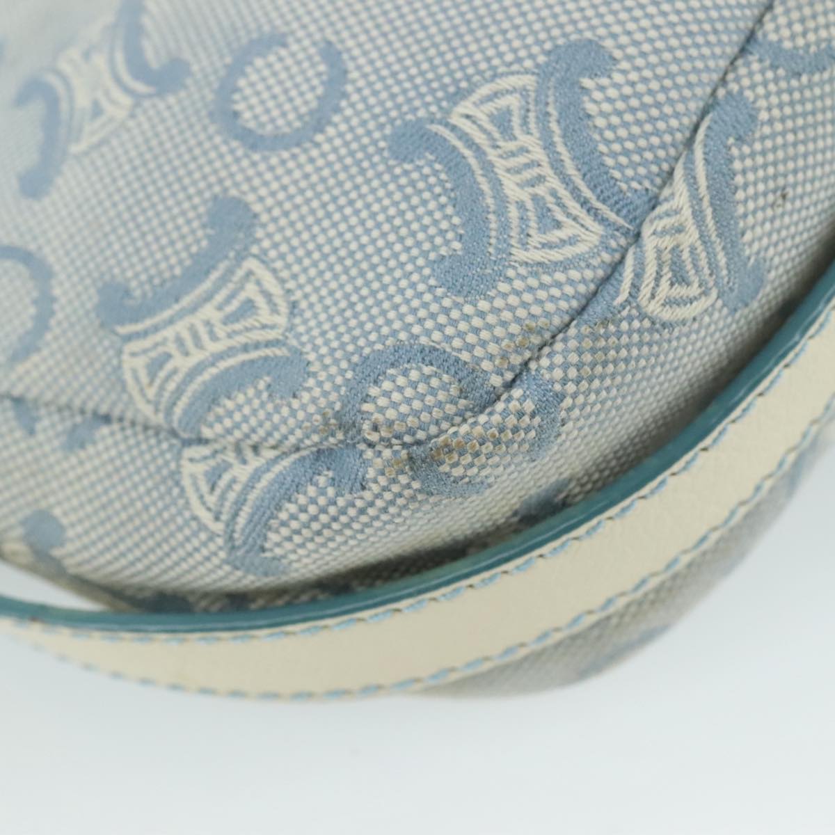 Céline Macadam Blue Canvas Shoulder Bag (Pre-Owned)