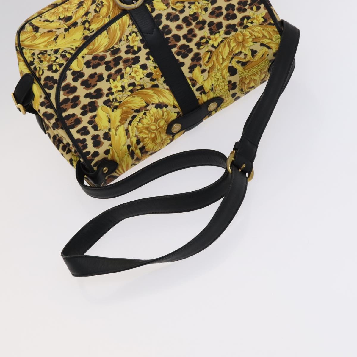 Versace - Yellow Canvas Shoulder Bag (Pre-Owned)