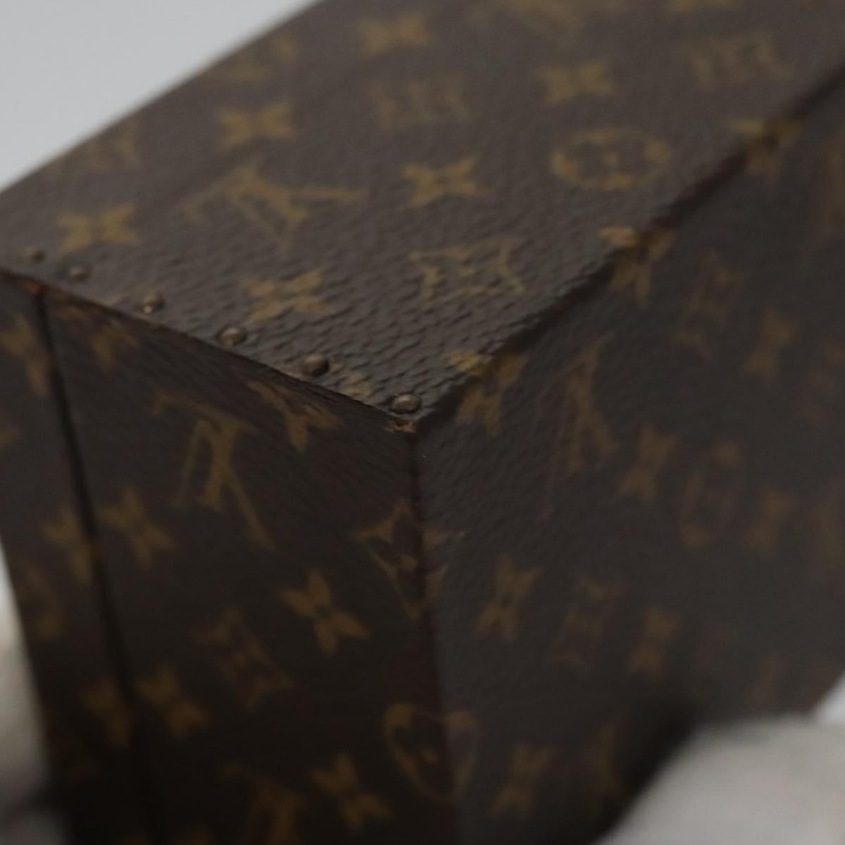 Louis Vuitton Jewelry Case Brown Canvas Clutch Bag (Pre-Owned)