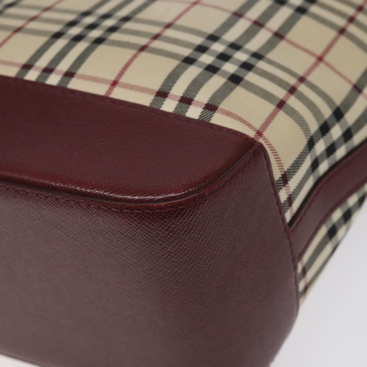 Burberry Nova Check Beige Canvas Tote Bag (Pre-Owned)