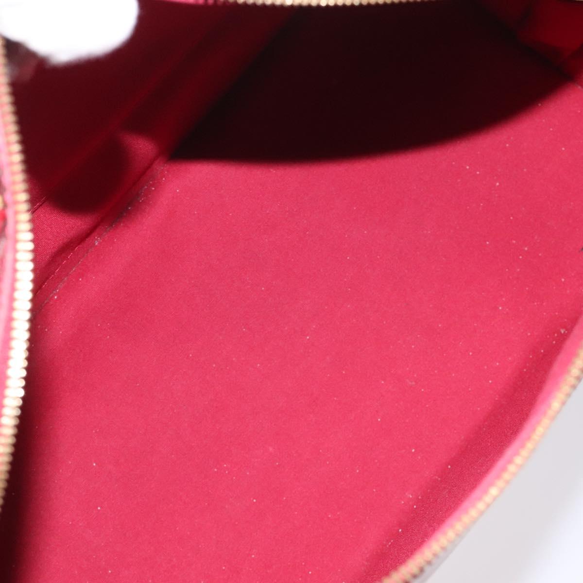 Louis Vuitton Alma Burgundy Patent Leather Handbag (Pre-Owned)