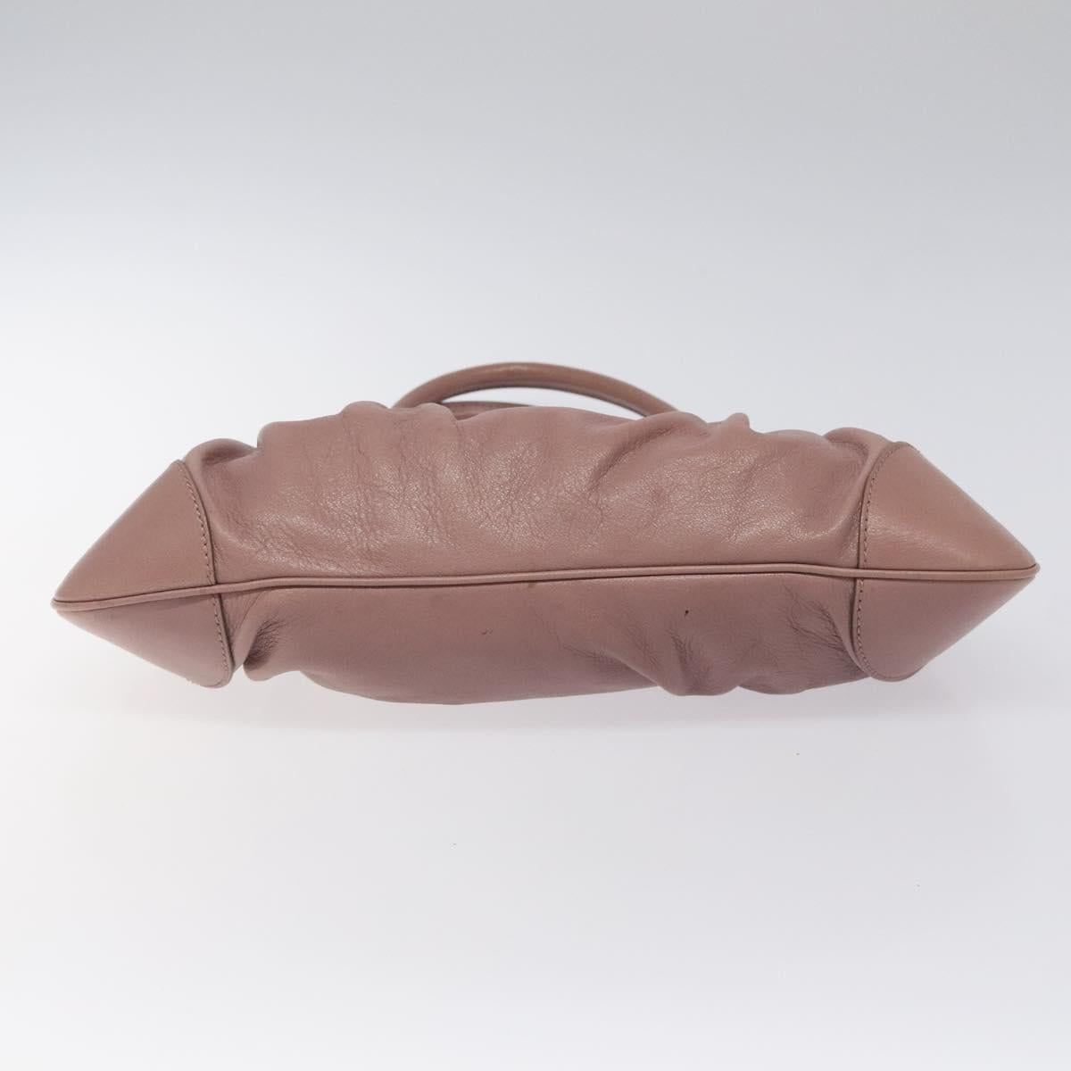 Salvatore Ferragamo Gancini Pink Leather Handbag (Pre-Owned)