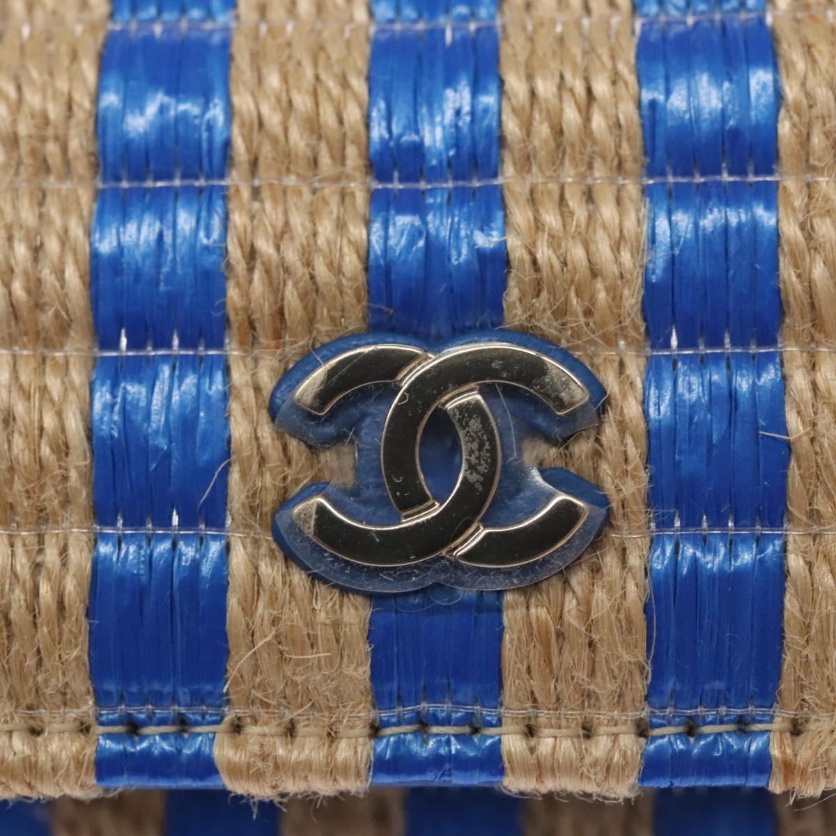 Chanel Trendy Cc Blue Canvas Shoulder Bag (Pre-Owned)