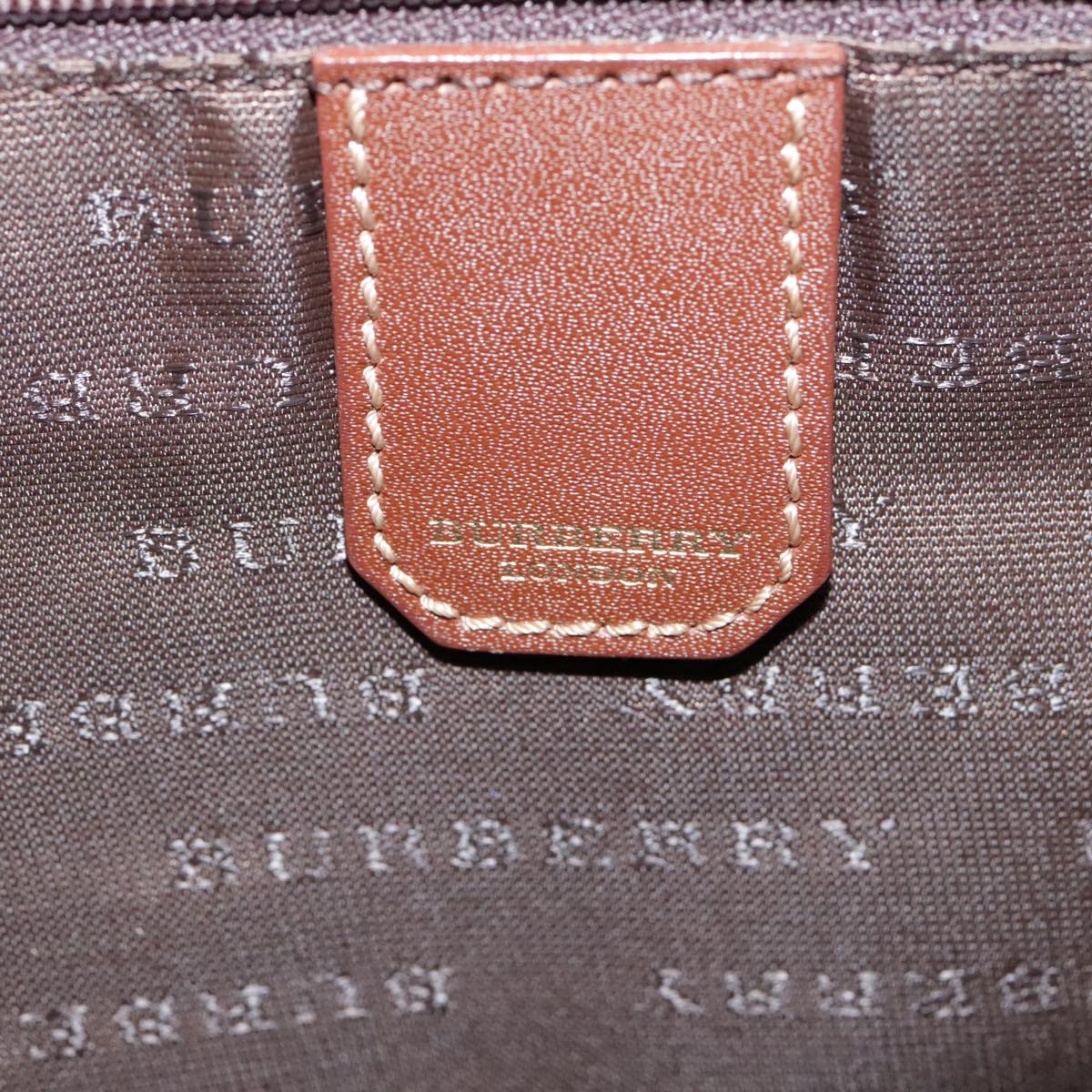 Burberry Nova Check Beige Canvas Tote Bag (Pre-Owned)