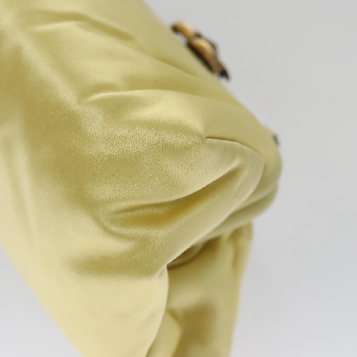 Chanel Yellow Silk Shoulder Bag (Pre-Owned)