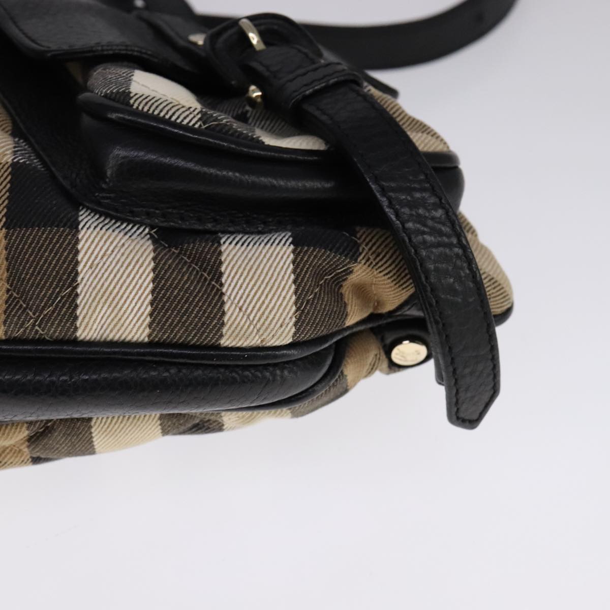 Burberry House Check Multicolour Canvas Shoulder Bag (Pre-Owned)