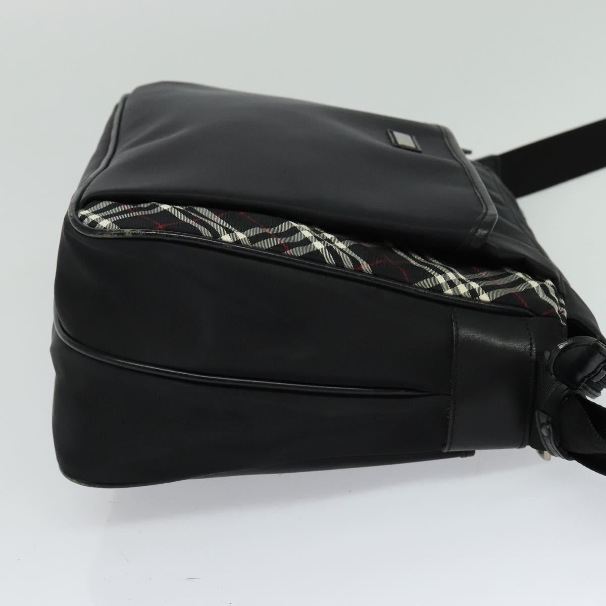 Burberry Nova Check Black Synthetic Shoulder Bag (Pre-Owned)