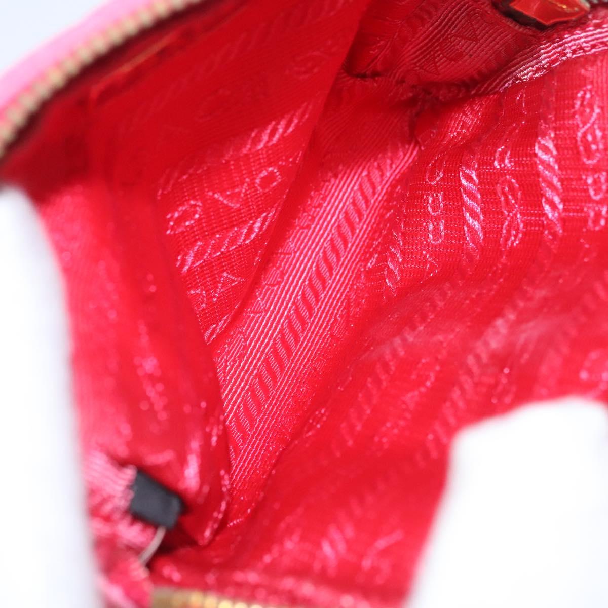 Prada Ribbon Pink Synthetic Clutch Bag (Pre-Owned)