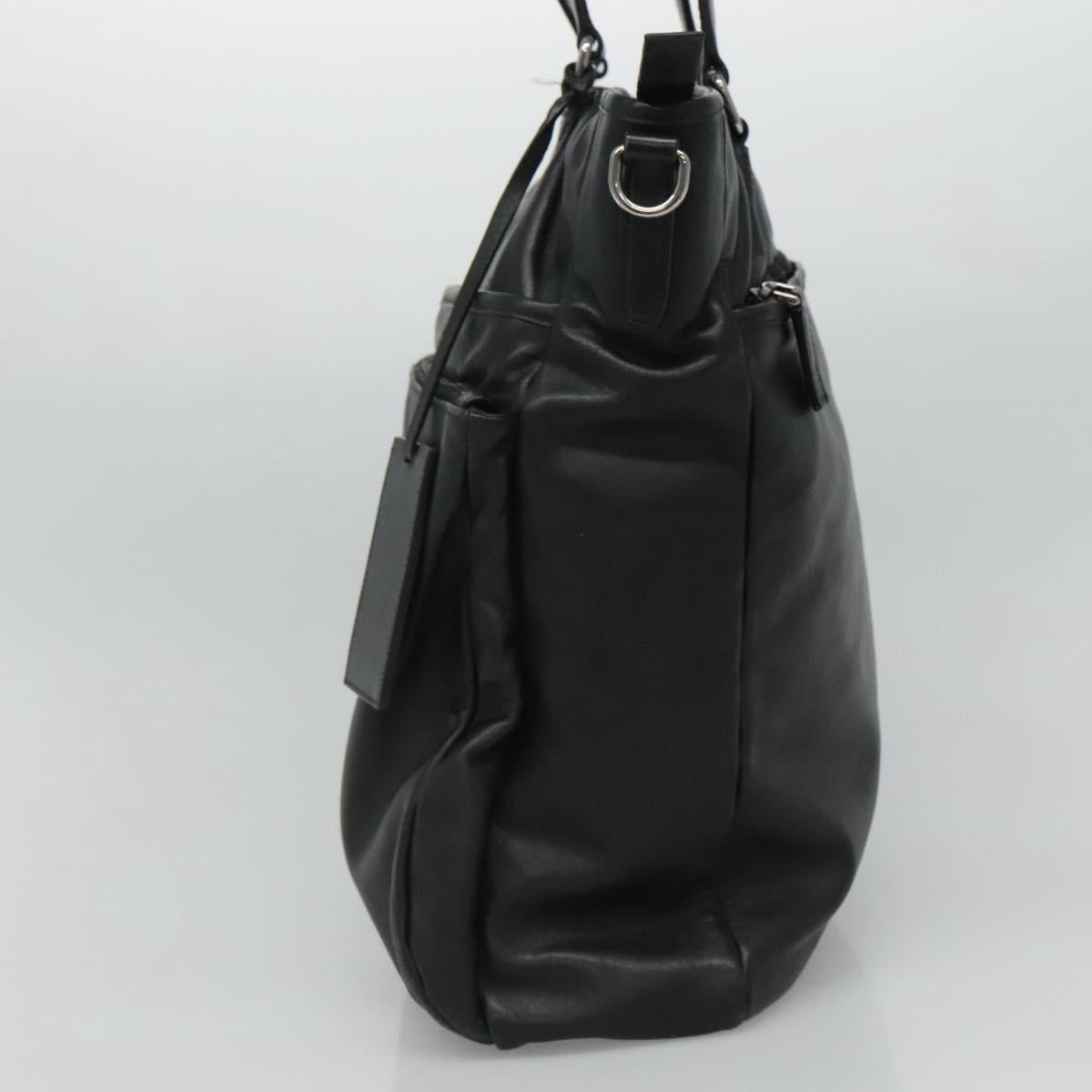 Prada Black Leather Tote Bag (Pre-Owned)