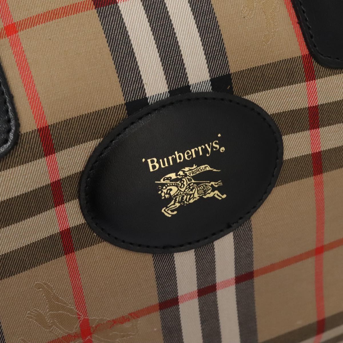 Burberry Nova Check Beige Canvas Travel Bag (Pre-Owned)