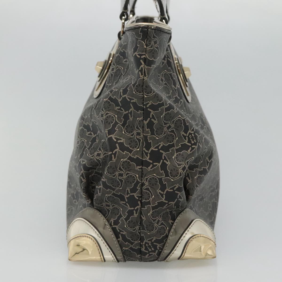 Céline Horse Carriage Black Canvas Tote Bag (Pre-Owned)