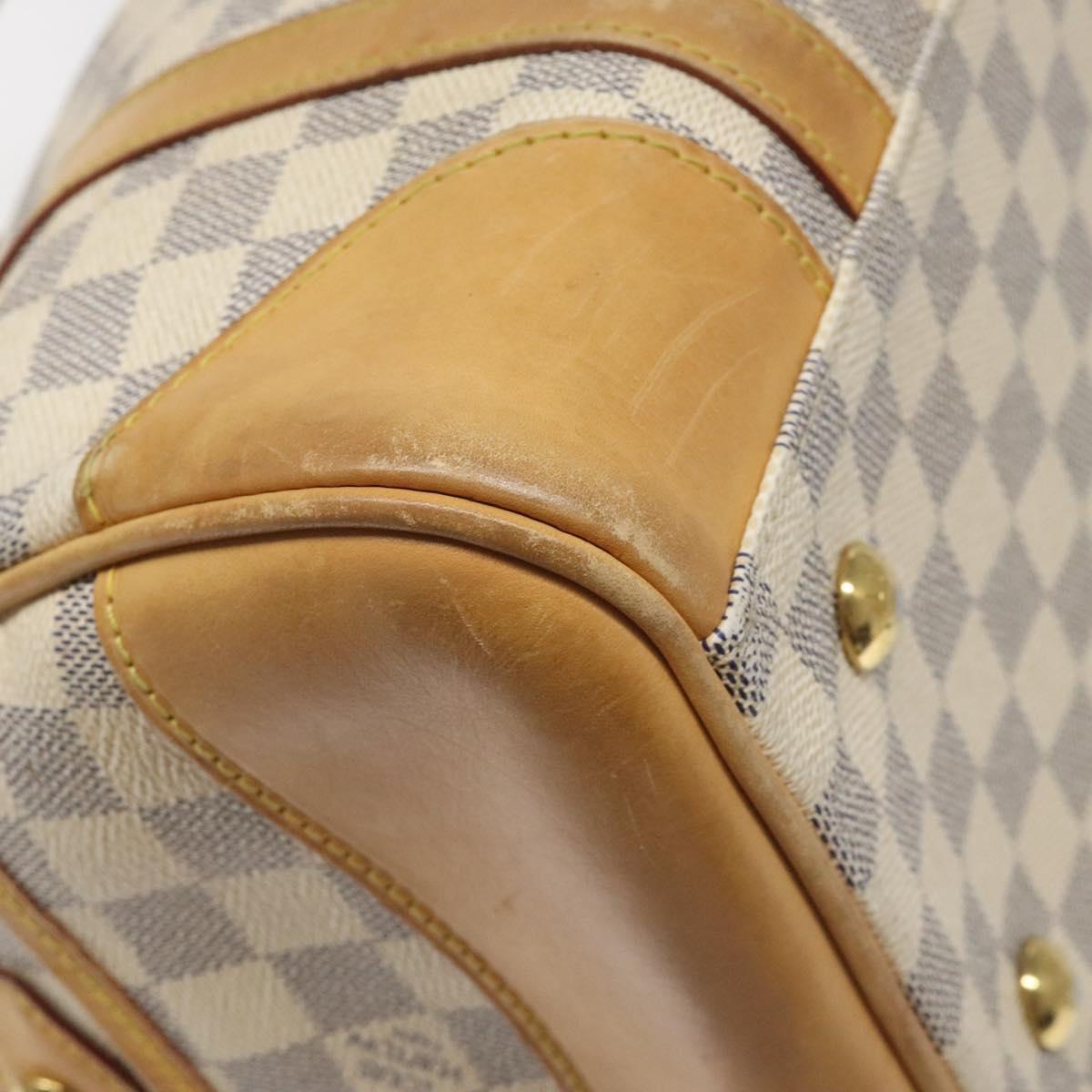 Louis Vuitton Berkeley White Canvas Handbag (Pre-Owned)