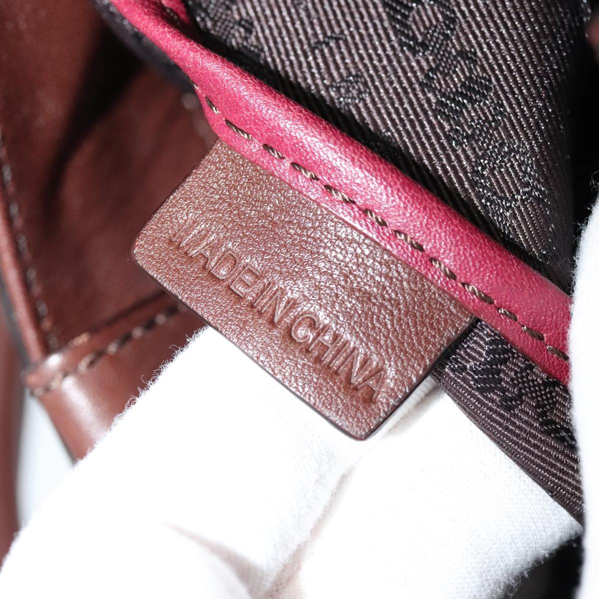 Céline Burgundy Tweed Shoulder Bag (Pre-Owned)