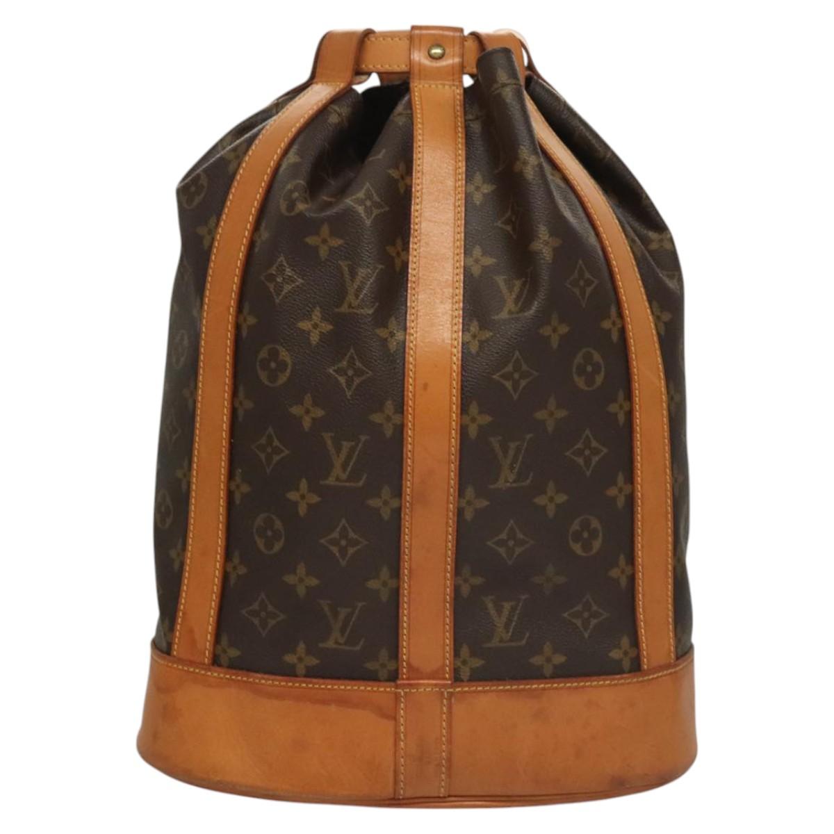 Louis Vuitton Randonnée Brown Canvas Shoulder Bag (Pre-Owned)