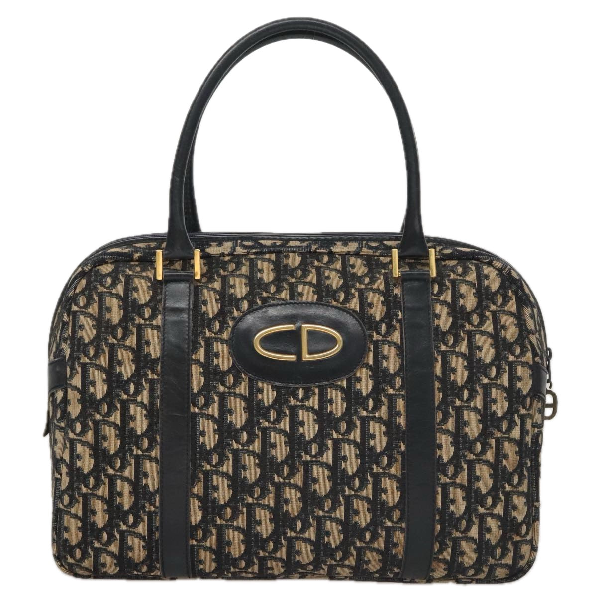 Dior Diorissimo Navy Canvas Handbag (Pre-Owned)