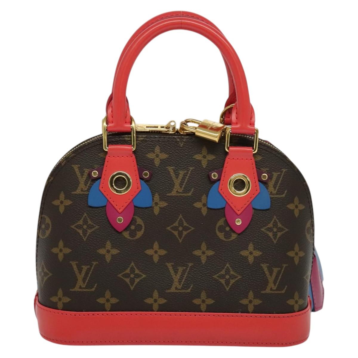 Louis Vuitton Alma Bb Red Canvas Handbag (Pre-Owned)