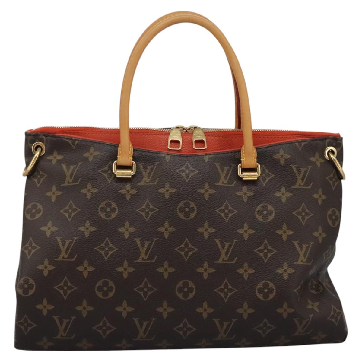 Louis Vuitton Pallas Brown Canvas Tote Bag (Pre-Owned)