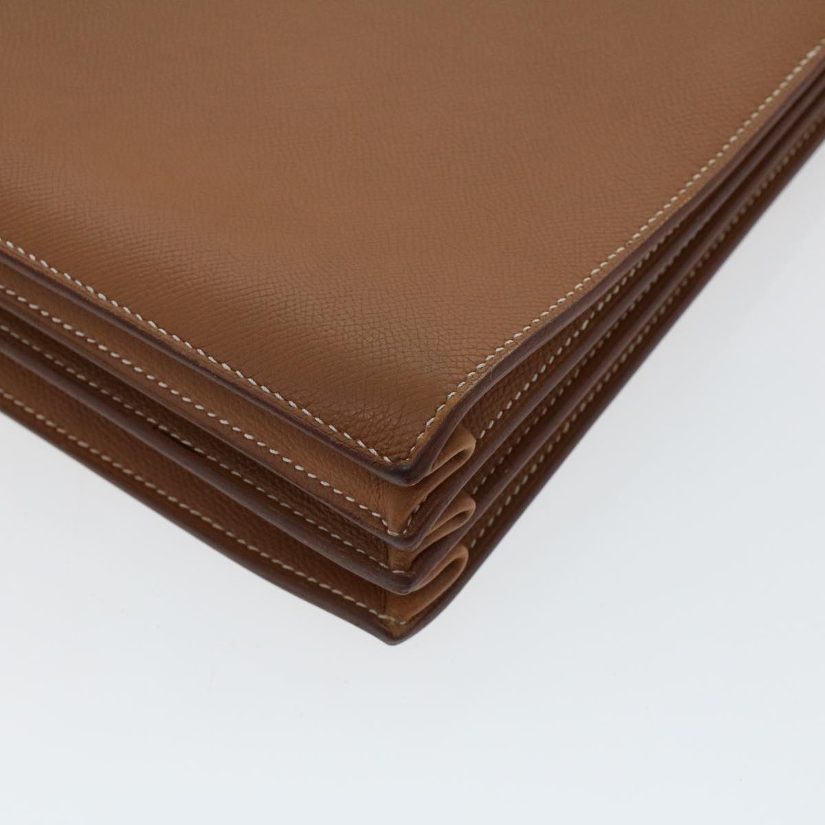 Hermès -- Brown Leather Briefcase Bag (Pre-Owned)