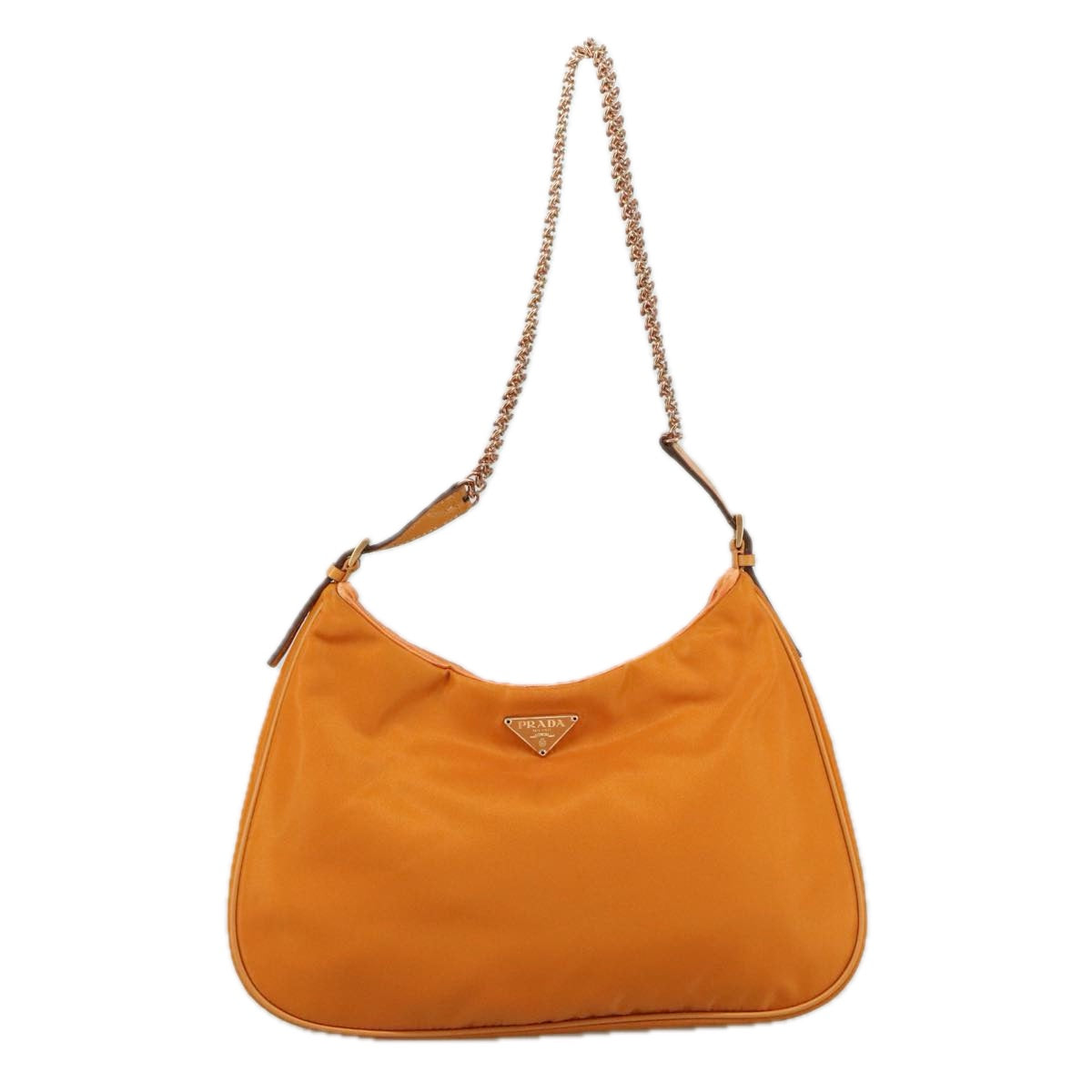 Prada Tessuto Orange Synthetic Shoulder Bag (Pre-Owned)