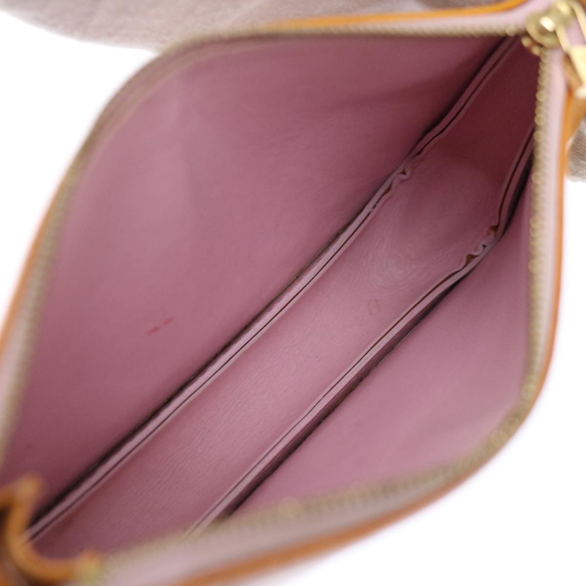 Louis Vuitton Pochette Brown Patent Leather Handbag (Pre-Owned)
