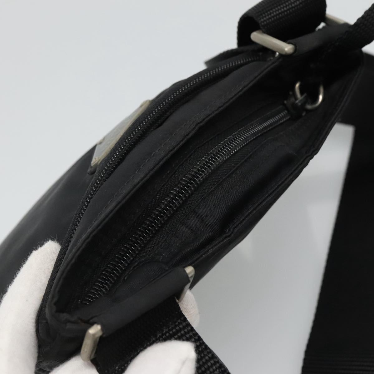 Prada Tessuto Black Synthetic Shoulder Bag (Pre-Owned)