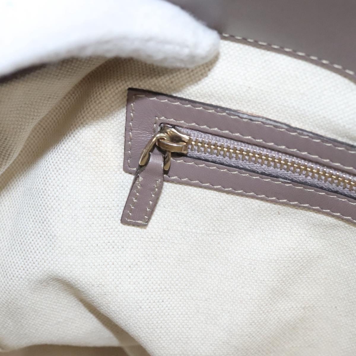 Gucci Gg Canvas Beige Canvas Tote Bag (Pre-Owned)