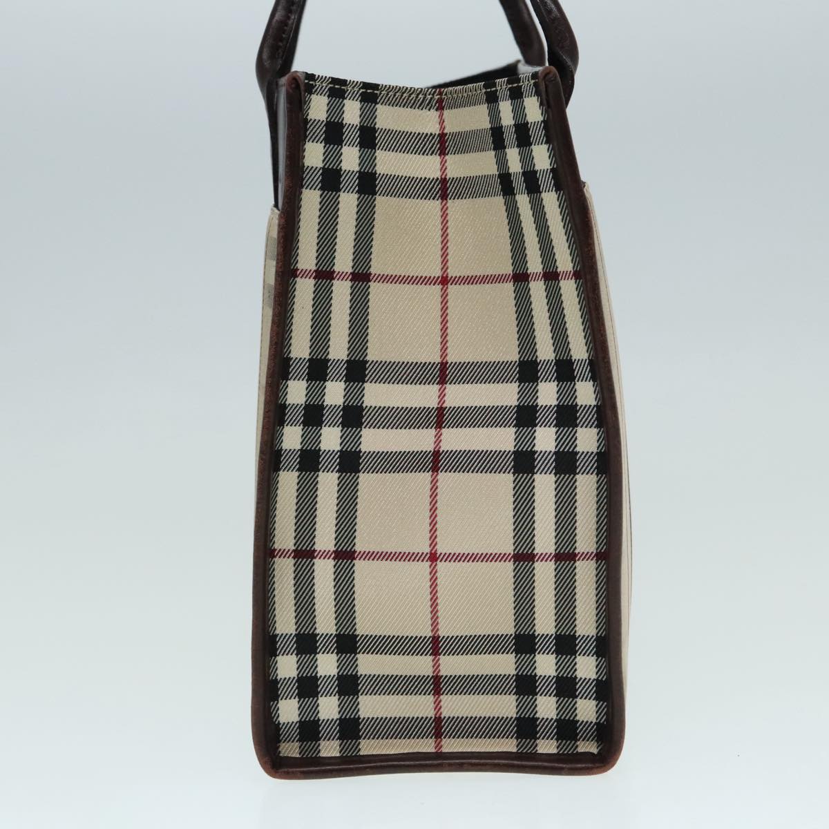 Burberry Nova Check Beige Canvas Tote Bag (Pre-Owned)
