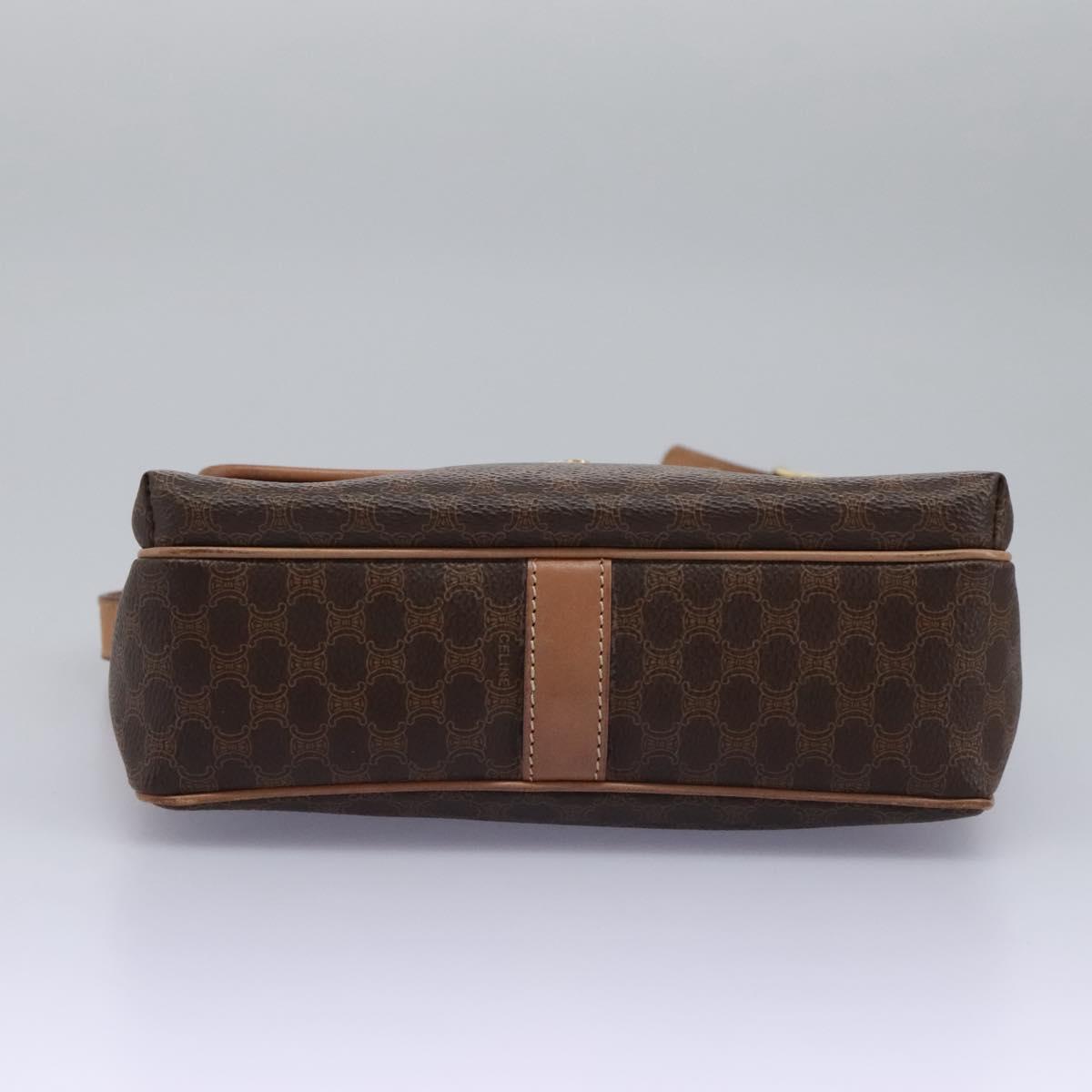 Céline Macadam Brown Canvas Shoulder Bag (Pre-Owned)