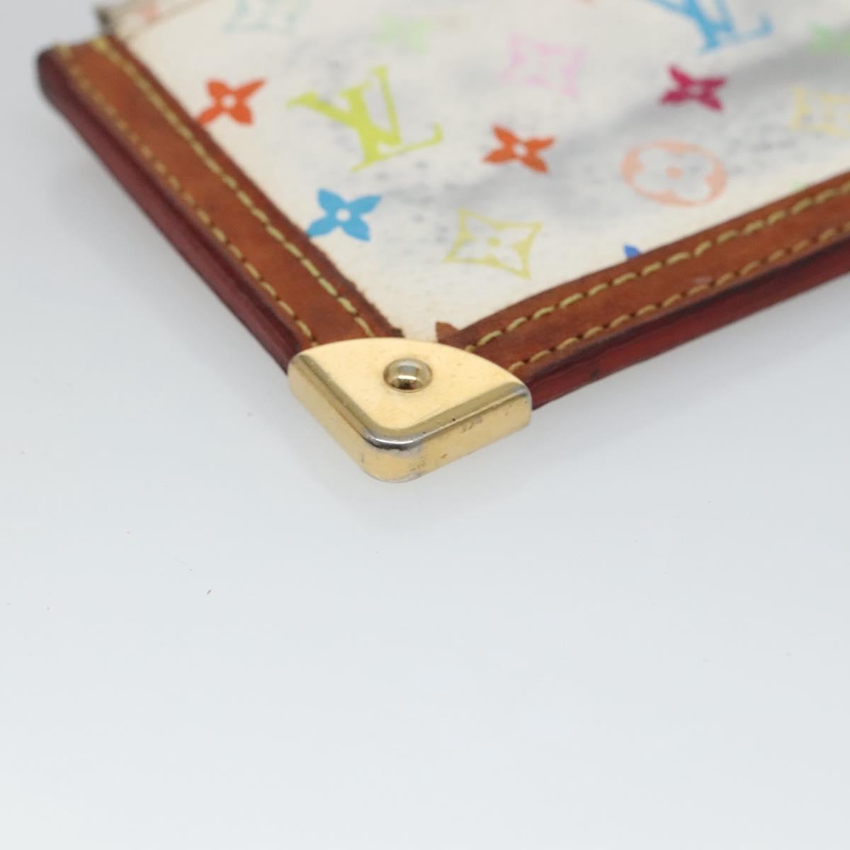 Louis Vuitton Pochette Clés White Canvas Wallet (Pre-Owned)