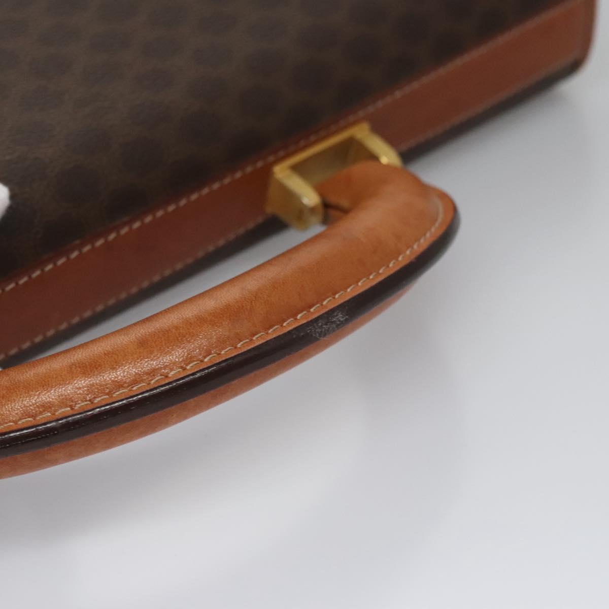 Céline Macadam Brown Canvas Briefcase Bag (Pre-Owned)