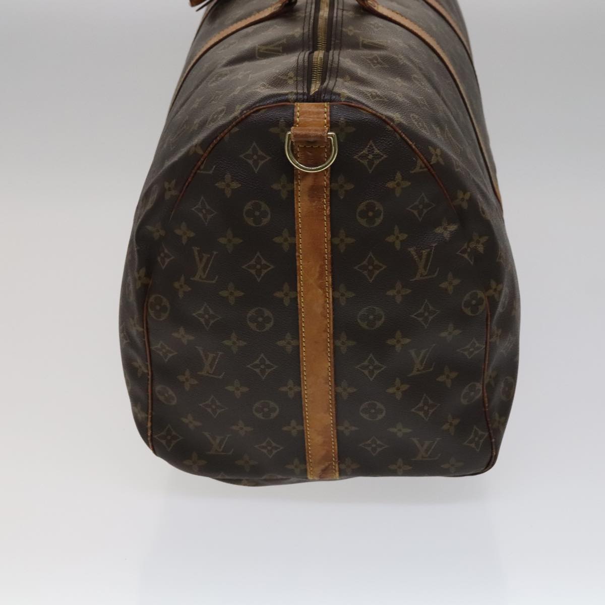 Louis Vuitton Keepall Bandoulière 60 Brown Canvas Travel Bag (Pre-Owned)