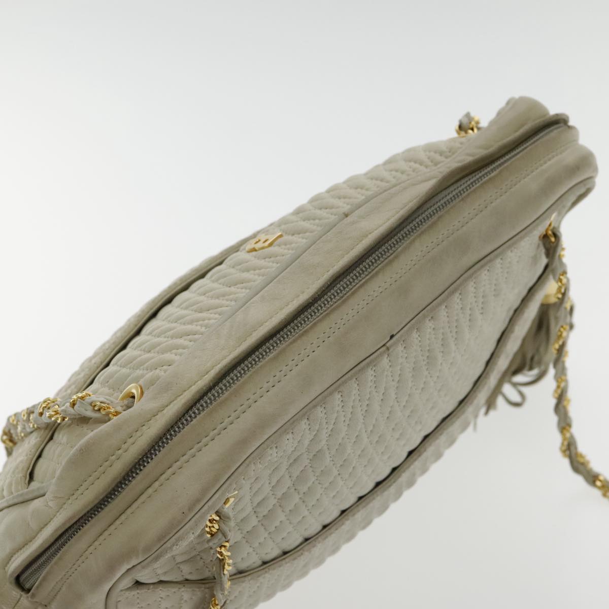 Bally Beige Leather Shoulder Bag (Pre-Owned)