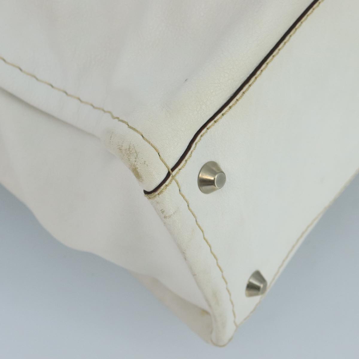 Chloé Edith White Leather Handbag (Pre-Owned)