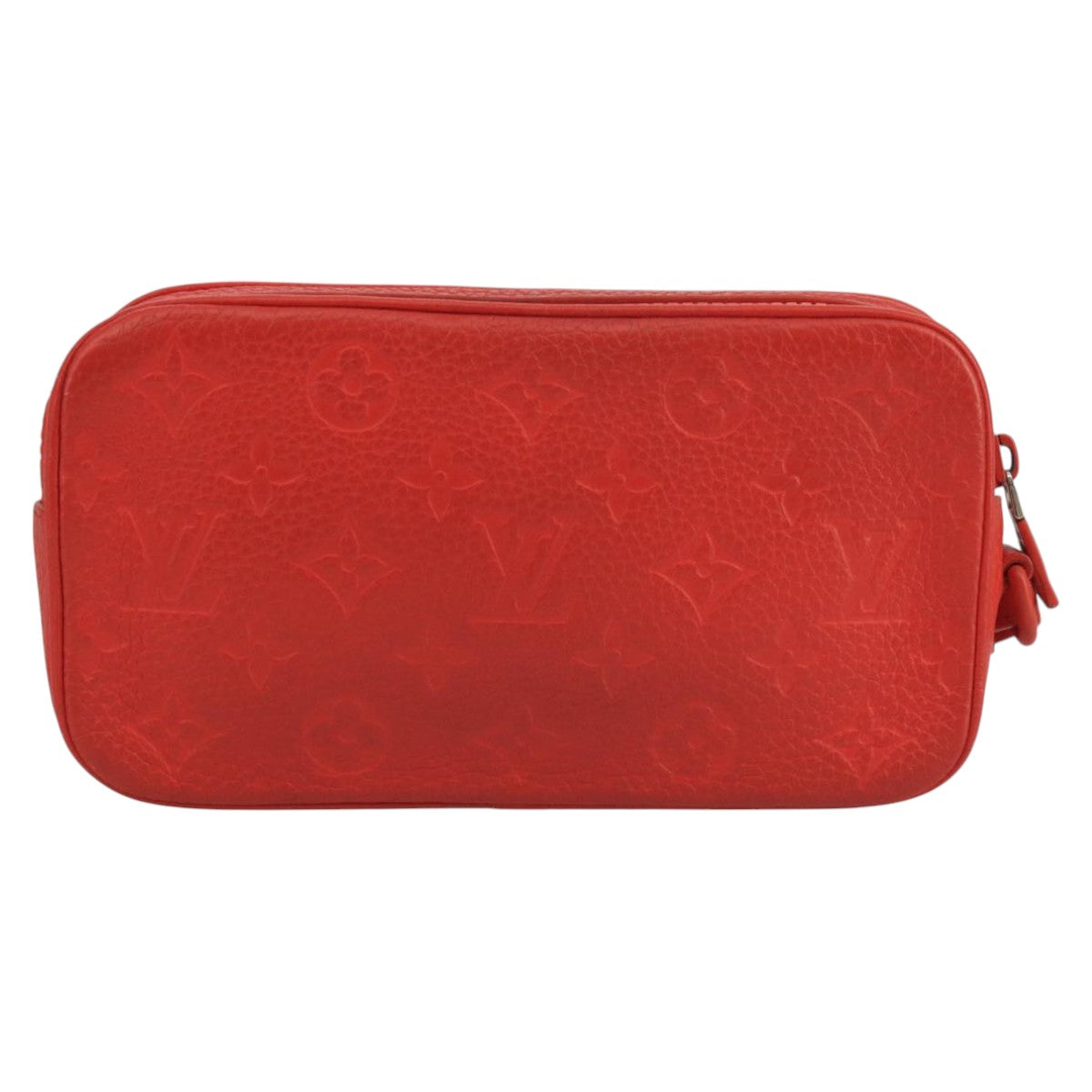 Louis Vuitton Pochette Volga Red Leather Clutch Bag (Pre-Owned)