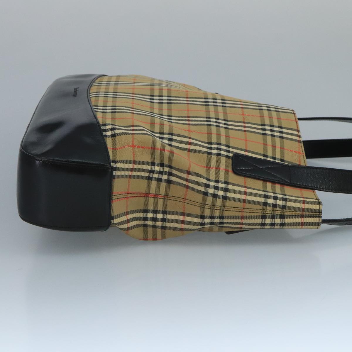 Burberry Nova Check Beige Canvas Tote Bag (Pre-Owned)