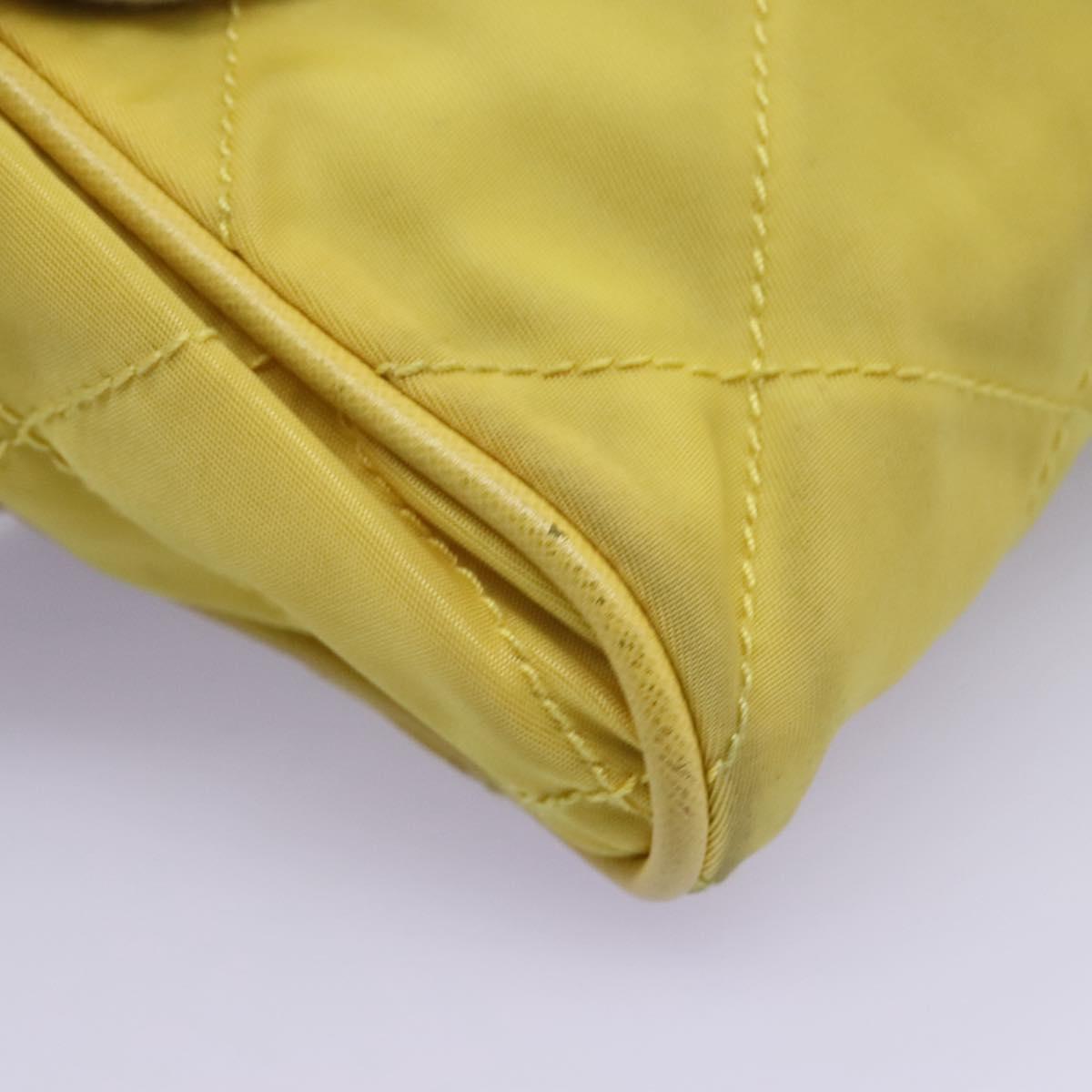 Prada Yellow Synthetic Shoulder Bag (Pre-Owned)