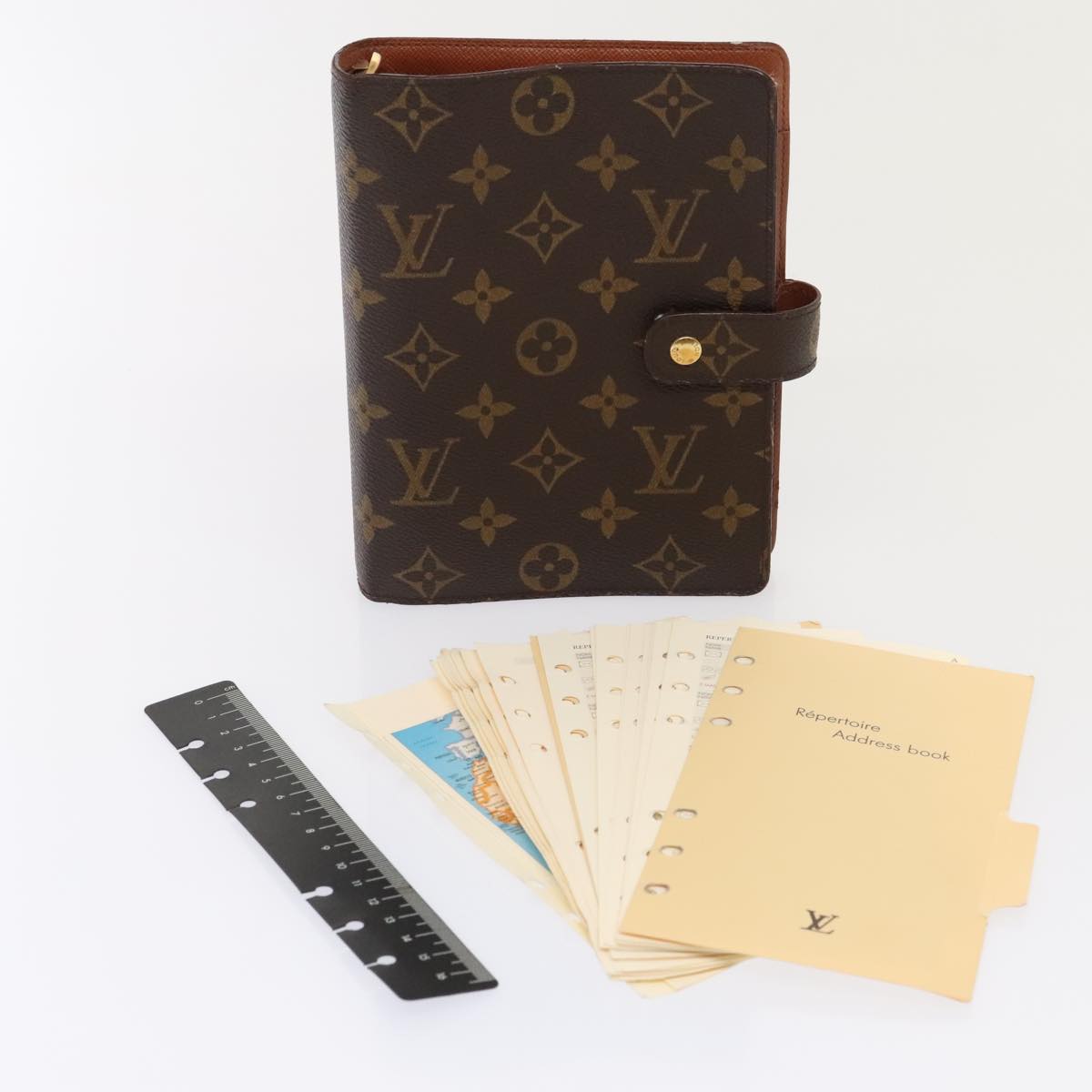 Louis Vuitton Agenda Cover Brown Canvas Wallet (Pre-Owned)