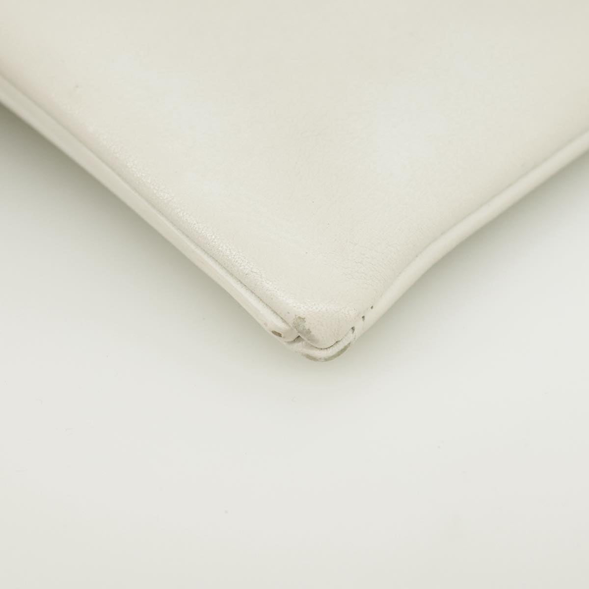 Dior Paradise White Leather Clutch Bag (Pre-Owned)