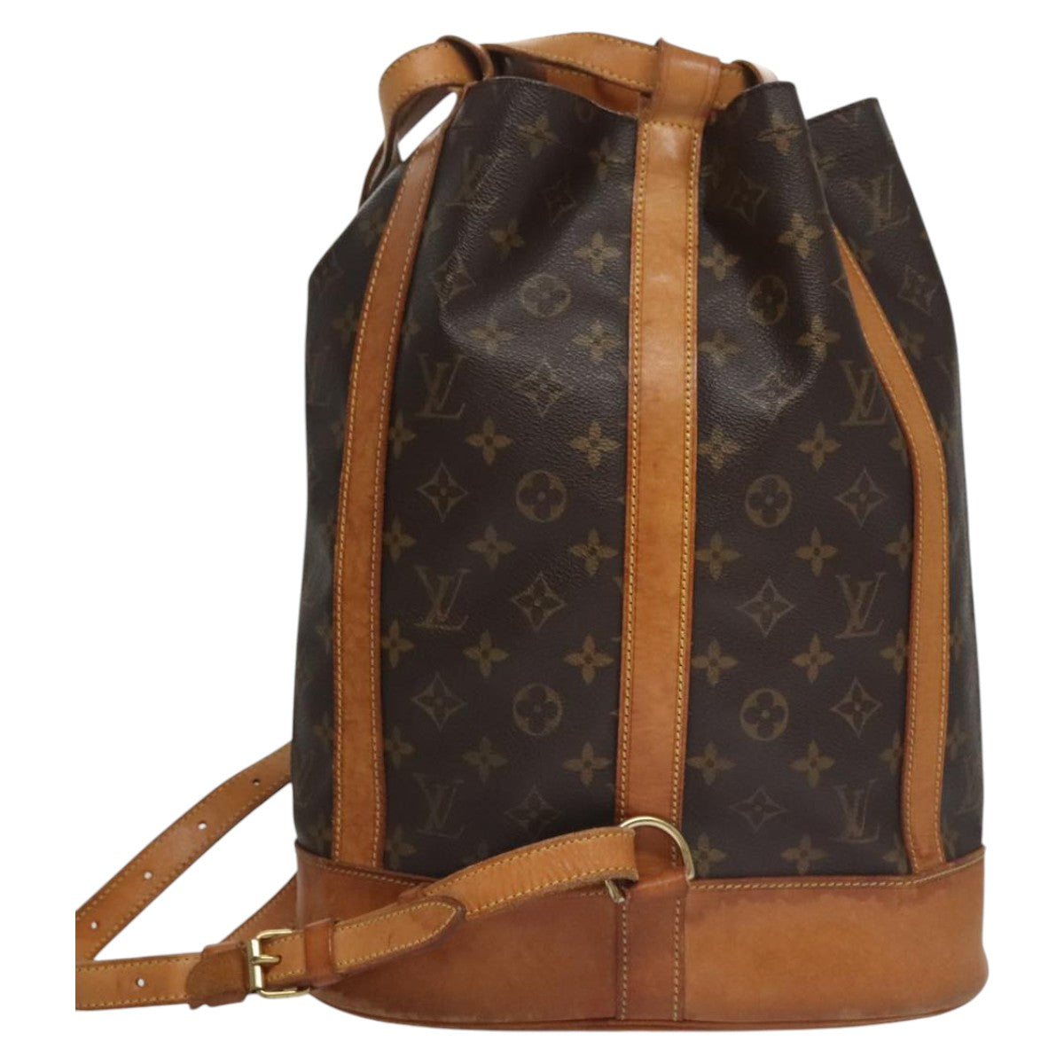 Louis Vuitton Randonnée Brown Canvas Shoulder Bag (Pre-Owned)