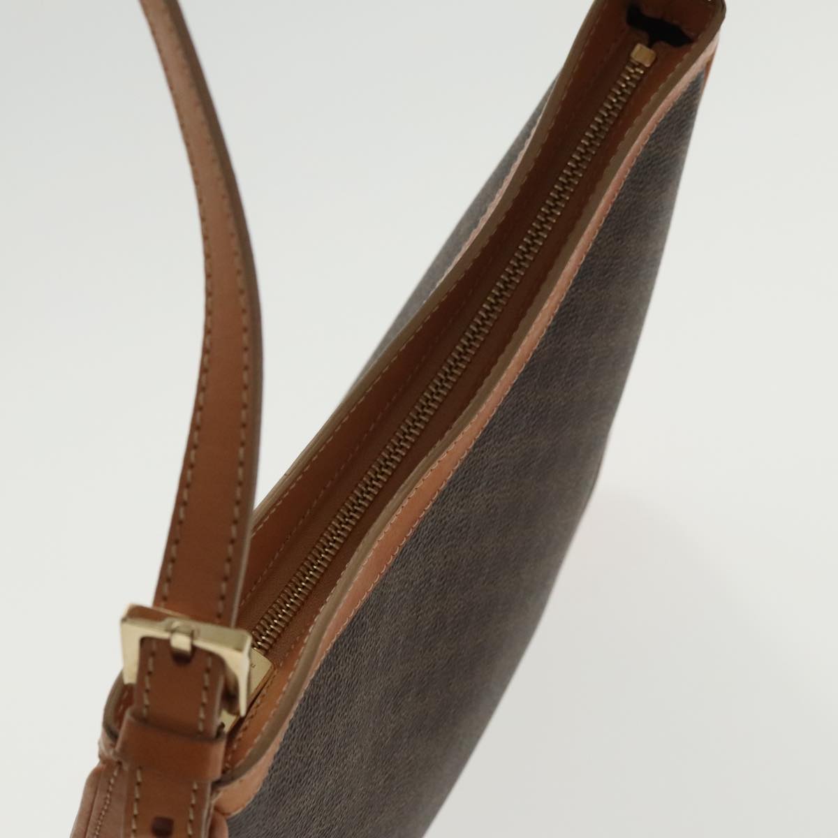 Céline Macadam Brown Canvas Shoulder Bag (Pre-Owned)