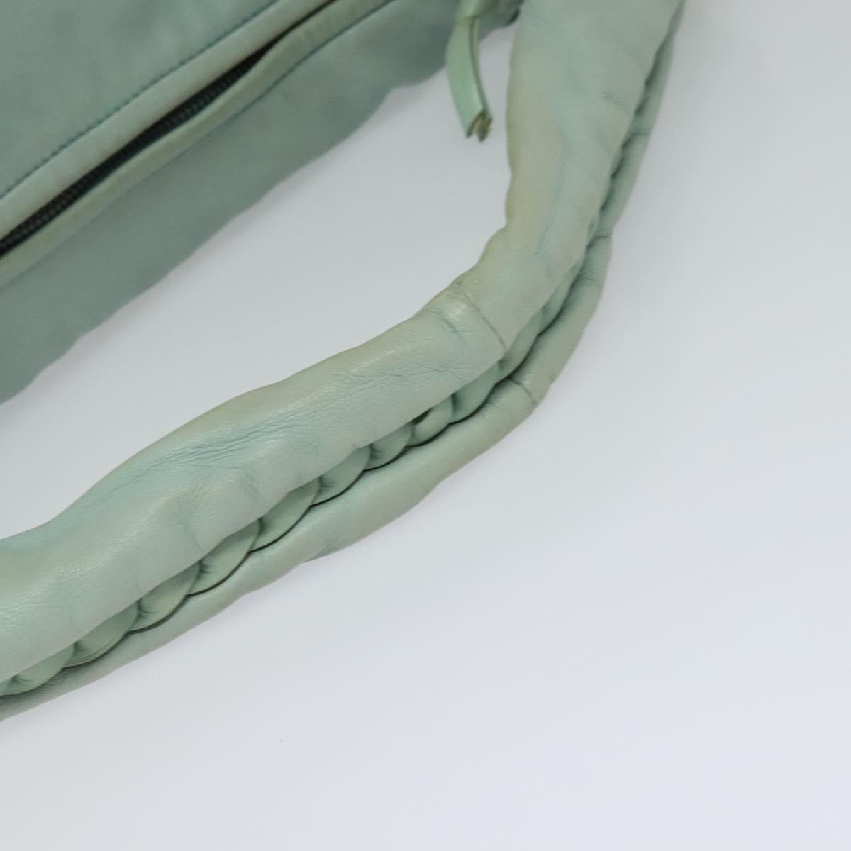 Bottega Veneta Jodie Blue Leather Handbag (Pre-Owned)
