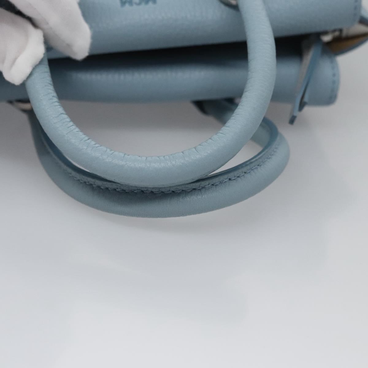 MCM Milla Blue Leather Handbag (Pre-Owned)