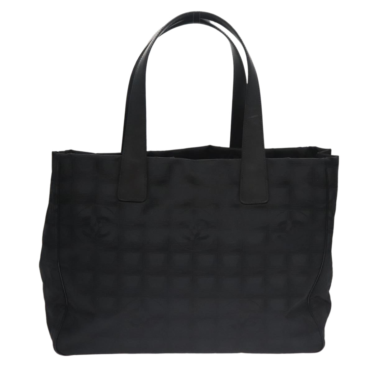 Chanel Travel Line Black Synthetic Tote Bag (Pre-Owned)