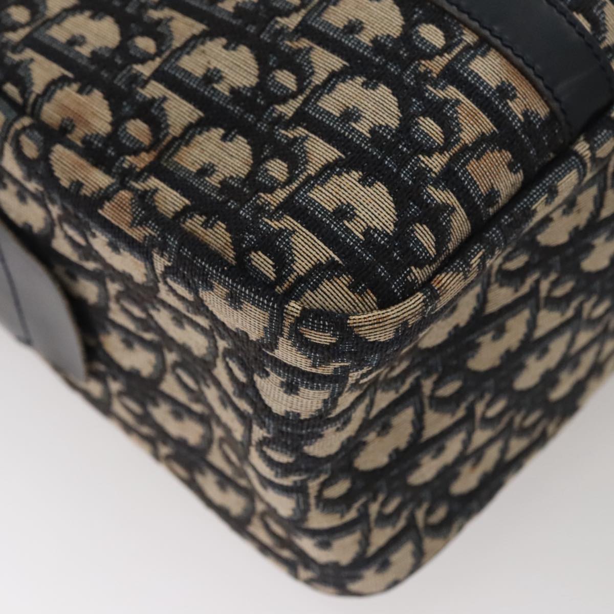Dior Diorissimo Navy Canvas Handbag (Pre-Owned)