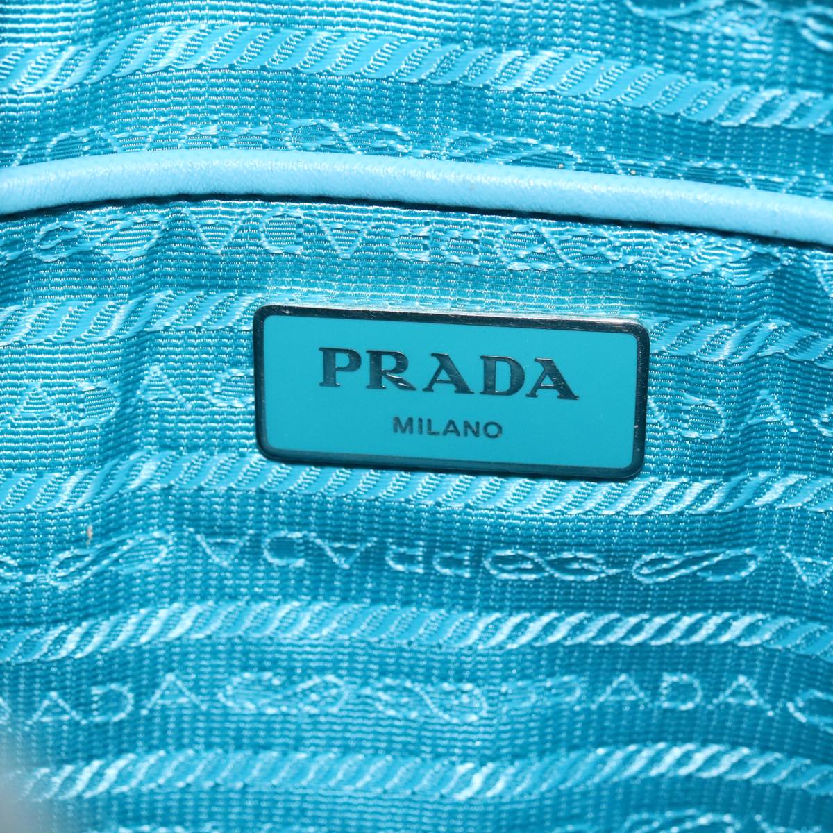 Prada Blue Synthetic Shoulder Bag (Pre-Owned)