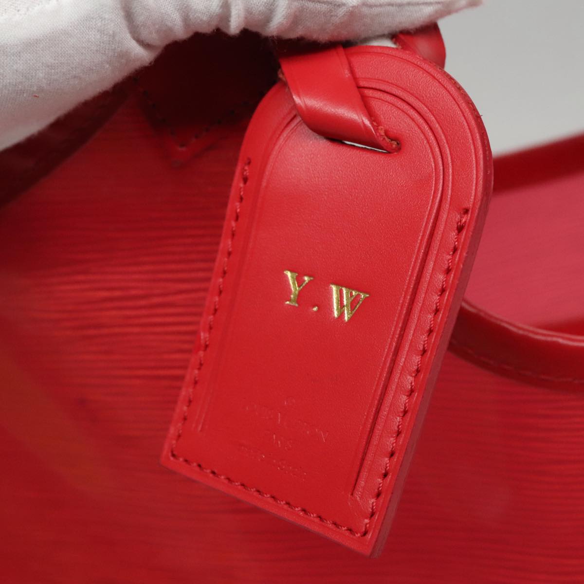 Louis Vuitton Plage Baia Red Vinyl Handbag (Pre-Owned)