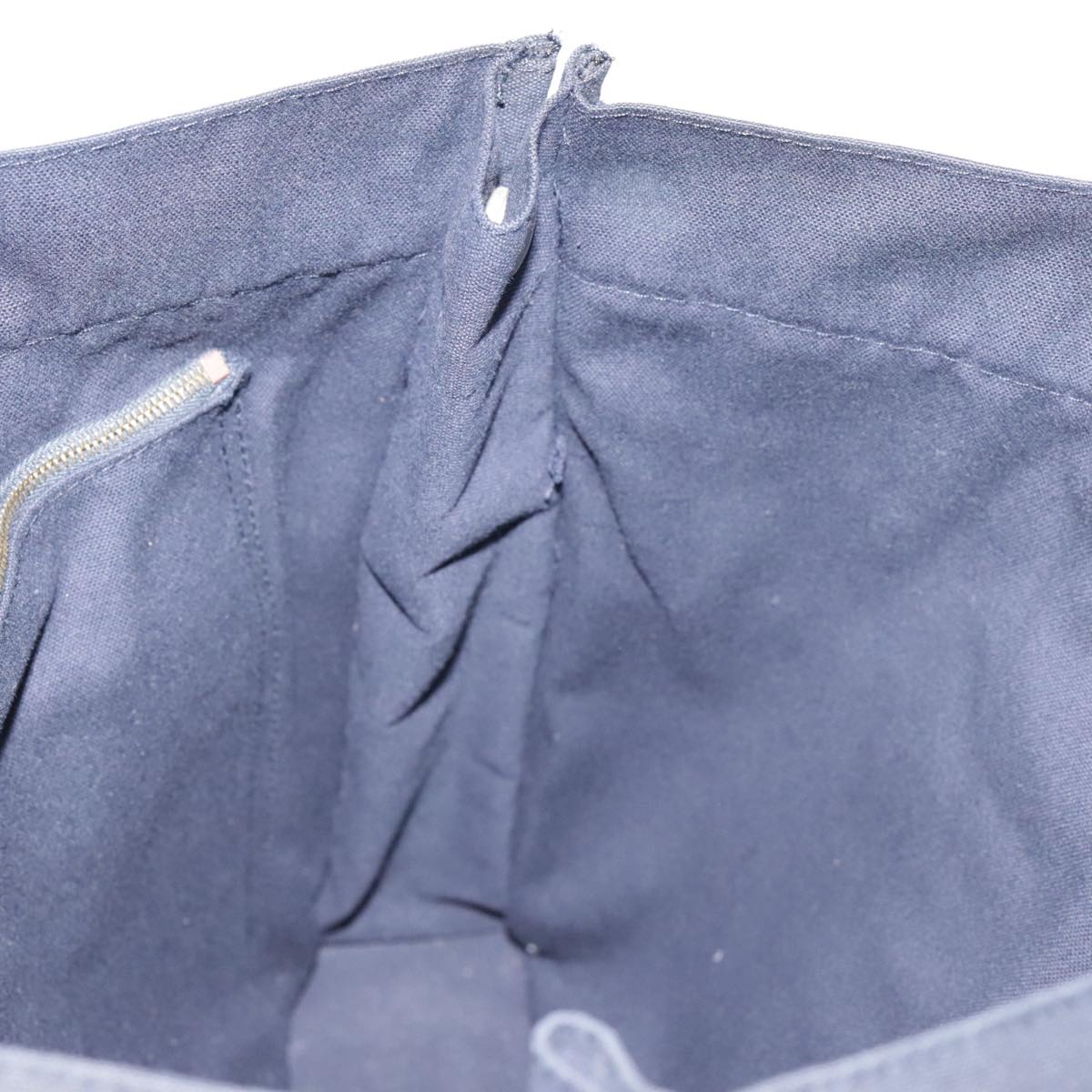 Hermès Toto Navy Canvas Tote Bag (Pre-Owned)