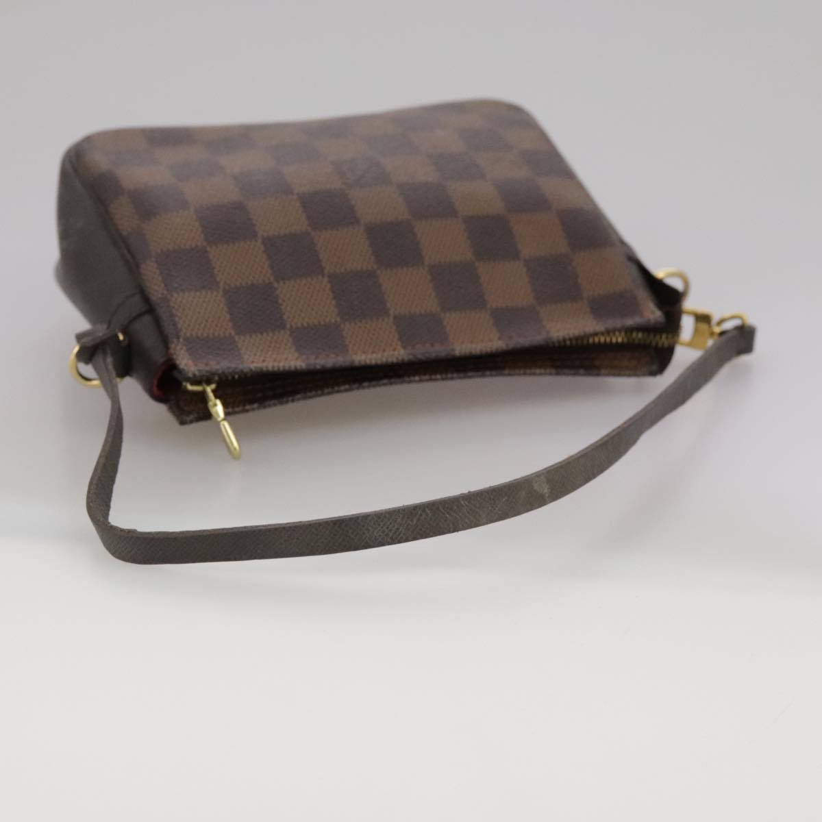 Louis Vuitton Trousse Makeup Brown Canvas Clutch Bag (Pre-Owned)