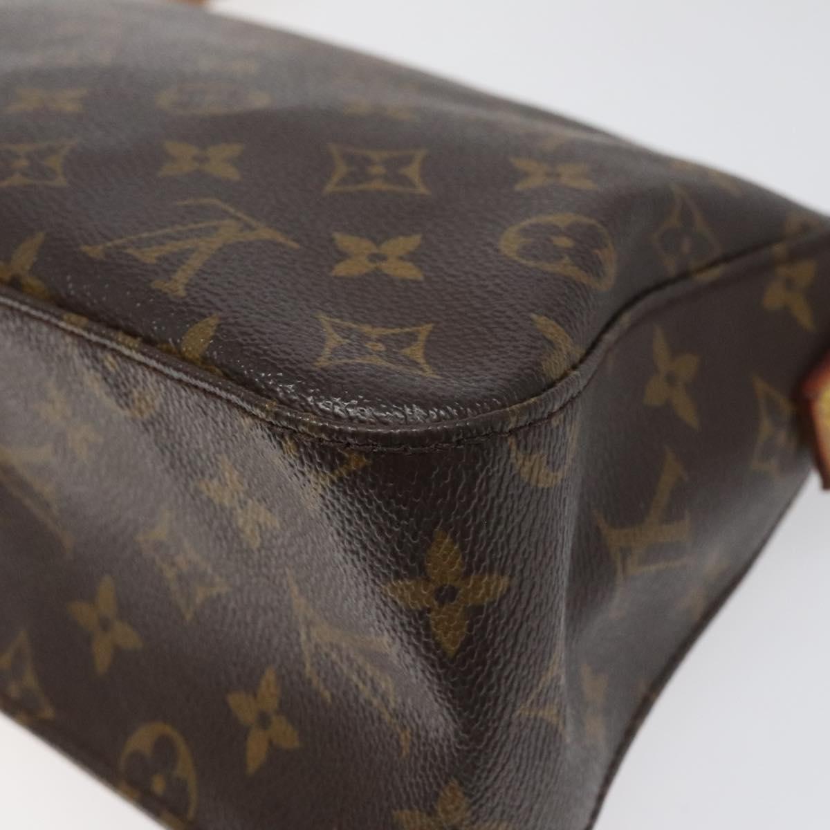 Louis Vuitton Mini Looping Brown Canvas Shoulder Bag (Pre-Owned)