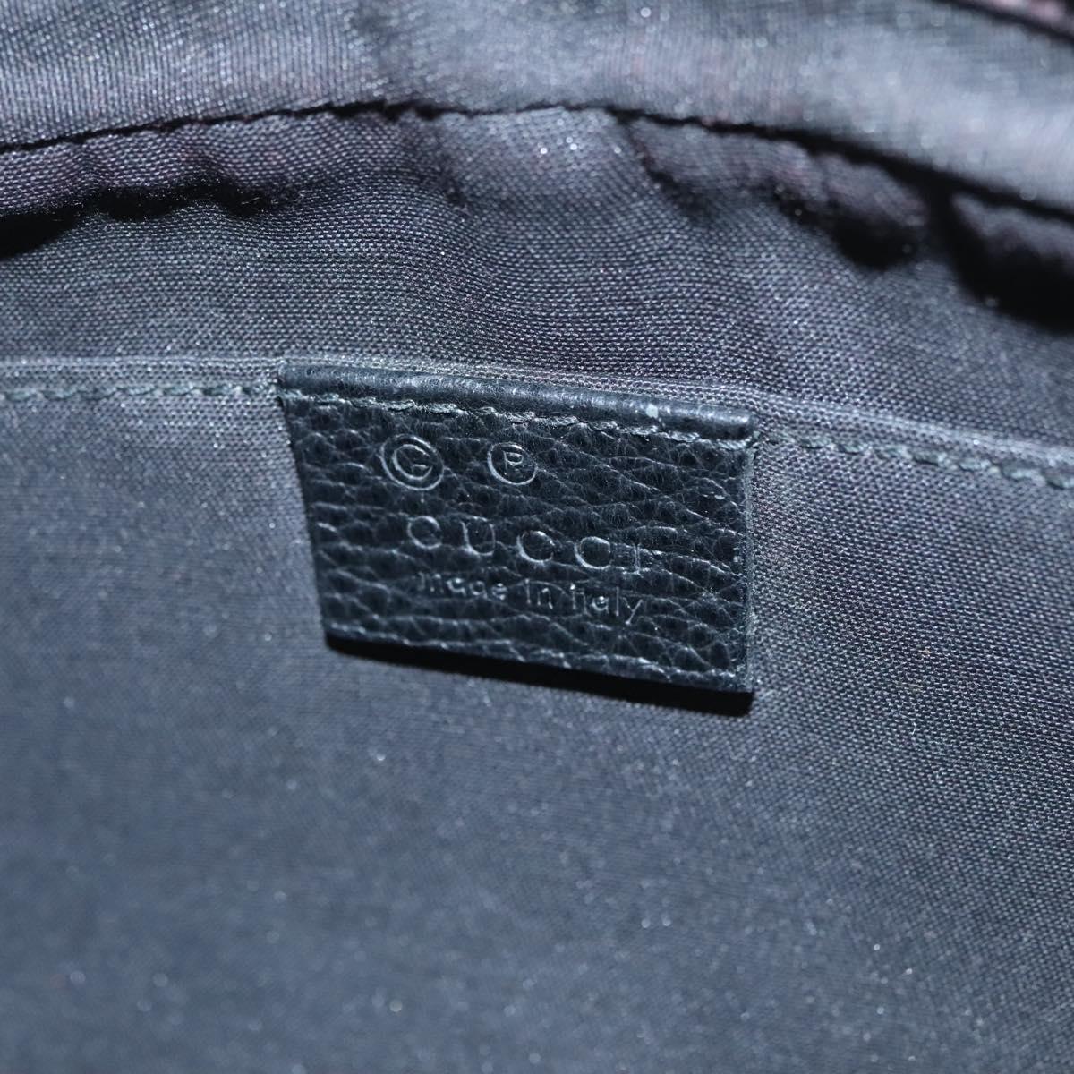 Gucci Gg Canvas Black Canvas Shoulder Bag (Pre-Owned)